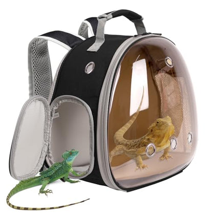 Guinea Pig Carrier, Guinea Pig Backpack with Clear Bubble Window (Black-Polarize, Backpack) - color: Black-Polarize