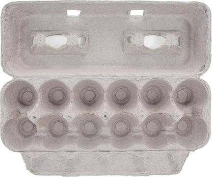 MT Products Printed Natural Pulp Egg Cartons 1 Dozen - Disposable Egg Storage Container (Pack of 250) - Made in the USA - size: Extra Large