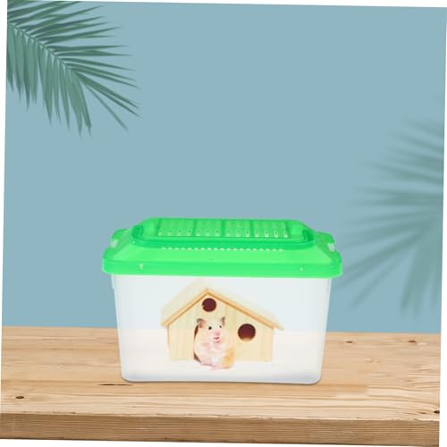 WOONEKY Portable Fish Tank Toy Plastic Fish Tank for Turtle Goldfish Box Reptile Habitat Turtle Nest Snake Storage Container Easy Cleaning