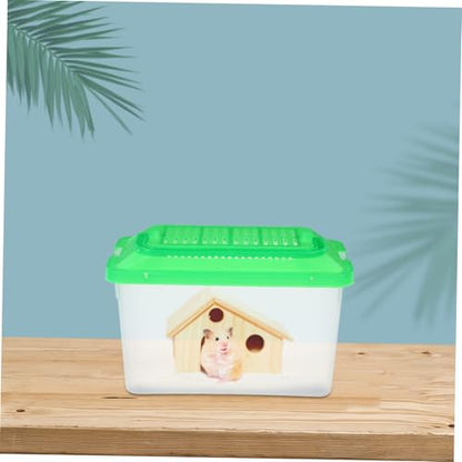 WOONEKY Portable Fish Tank Toy Plastic Fish Tank for Turtle Goldfish Box Reptile Habitat Turtle Nest Snake Storage Container Easy Cleaning