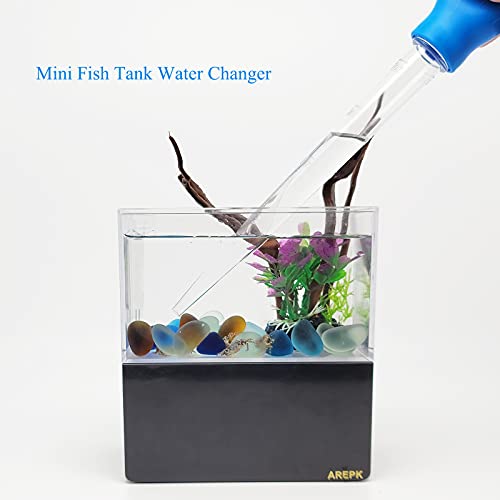 AREPK Aquarium Coral Feeder Fish Feeder Waste Clean Tool Manual Cleaner Water Changer Fish Tank Cleaning Tool Siphon Dropper Waste Remover Aquatic Bottom Feeder Pipette Aquarium - size: 19IN