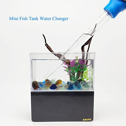 AREPK Aquarium Coral Feeder Fish Feeder Waste Clean Tool Manual Cleaner Water Changer Fish Tank Cleaning Tool Siphon Dropper Waste Remover Aquatic Bottom Feeder Pipette Aquarium - size: 19IN