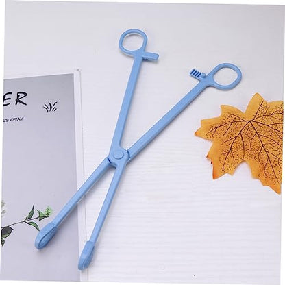 BESPORTBLE 2pcs Reptile Poop Pickup Tool Lightweight Waste Cleaning Tongs for Tortoise Hamster Lizard and Bird Durable Design with Comfortable Grip and Powerful Tooth Groove