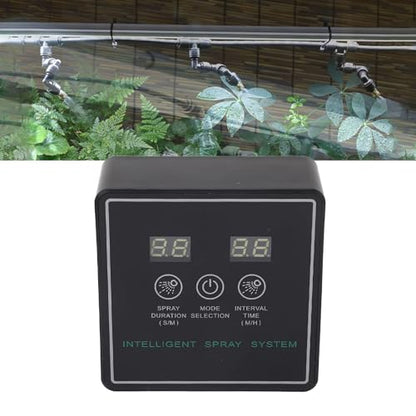 Hyuduo Reptile Fogger, Smart Spray System with 360 Degree Adjustable Nozzles and Intelligent Timing Cycle, for Terrarium Lizards Snakes Frogs and Indoor Plants