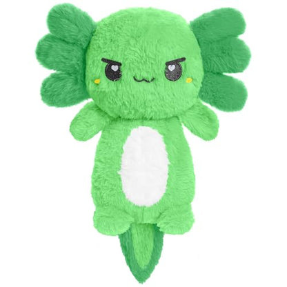 Green Axolotl Microwavable 1.5 lbs Unscented Heating Pad for Women and Kids- Cute Soft Cozy Pillow Plush Heatable Warm Stuffed Animals - Kawaii Hot and Cold Plushie - Axolotl Gifts for Girls and Boys - style: Green Axolotl