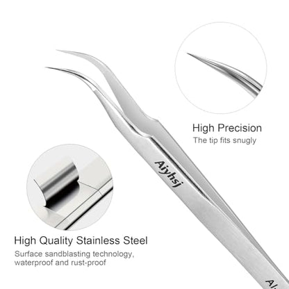 3PCS Precision Tweezers Set, Upgraded High-end Stainless Steel Tweezer | For Craft, Electronics, Soldering, Model, Laboratory Work, Jewelry-Making - style: Set