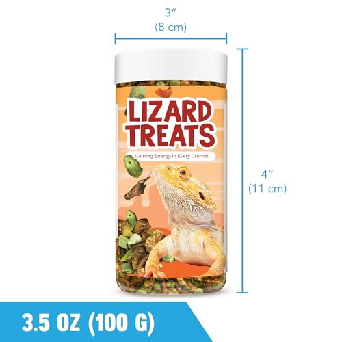 JOR Bearded Dragon Fruit & Insect Mix, Sun-Dried Vegetables, Freeze-Dried Bananas, Crickets, Mealworms & Calcium-Enriched Silkworms, Tasty Balanced Meal for Turtles, 3.5 oz