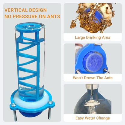 Ant Water Feeder Ant Farm Accessories Mini Liquid Feeder(3PCS) - size: 3