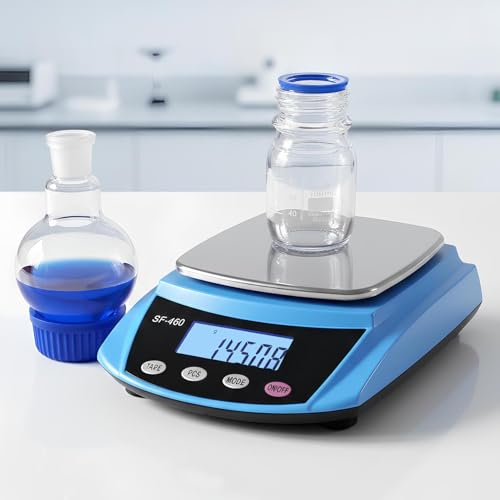 Digital Lab Scale 600g x 0.01g Accuracy Laboratory Balance (Blue) - color: Blue