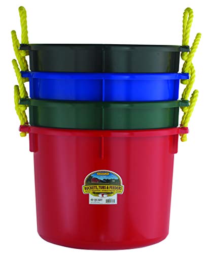 Little Giant® Plastic Muck Tub | Durable & Versatile Utility Bucket with Handles | Muck Bucket | Durable Handles | 40 Quart | Blue - color: Blue, size: 40 quart