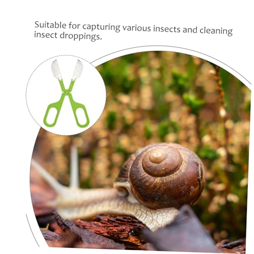 Happyyami Outdoor Multi-Functional Poop Cleaning Clamp Scoop Aquarium Grabber Tool for Reptile Feeding Safe Design for Quick Waste Cleanup and Efficient Catching