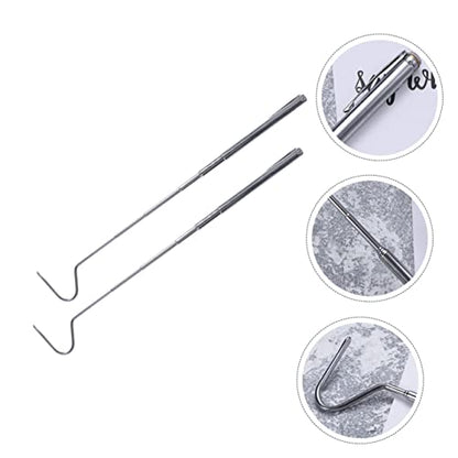 BESPORTBLE 2pcs Reptile Catchers Snake Grabber Tool for Handling of Snakes and Lizards Portable and Telescopic Reptile Hook for Outdoor Use