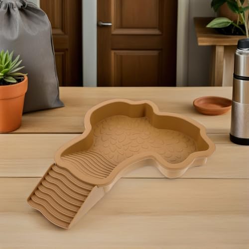 Large Turtle Basking Platform Turtle Tank Decoration for Reptile Bathing Pool and Stable Plastic Ramp, Spacious Surface Soaking and Sunbathing for Aquatic Reptiles and Geckos