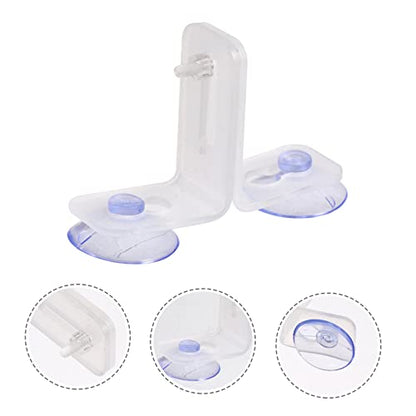 10pcs Aquarium Divider Suction Cup Clamp Acrylic Material Fish Tank Divider Bracket for Small Aquarium