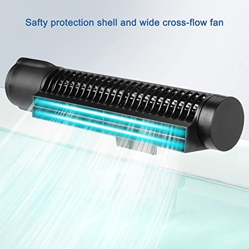 Aquarium Chillers Aquarium Cooling Fan, DC12V Auto Fish Tank Cooling Fan with Adjust knob,Cross-Flow Fan with Broad Airflow (4W) - size: 4W