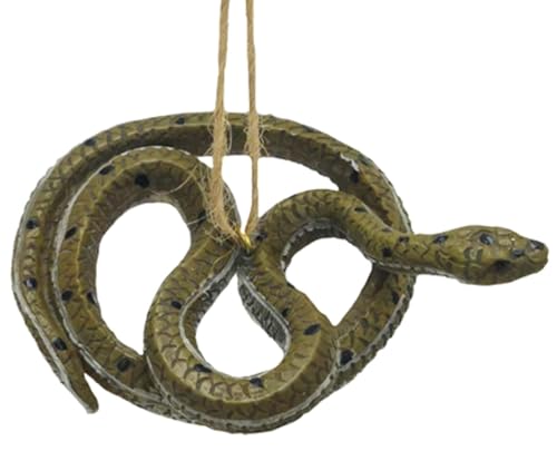 The Bridge Collection 3" Garter Snake Ornament - Garden Snake Christmas Ornament - Reptile Animal Holiday Decor