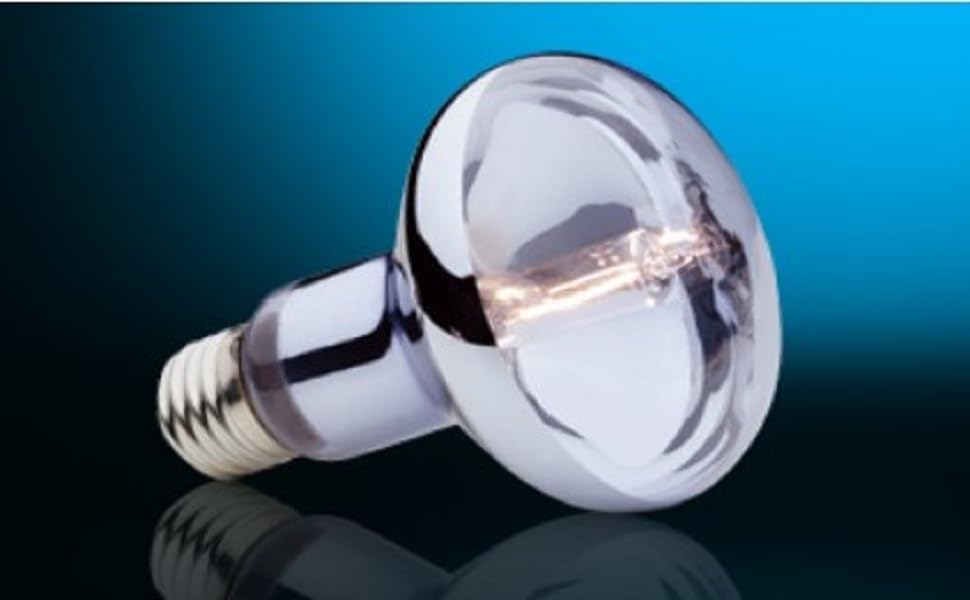 Exo Terra Sun Glo Halogen Basking Spot Lamp | 50W Reptile Light Bulb, Broad Spectrum Daylight, Enhances Coloration, Promotes Health, PT2181 - size: 50 Watts