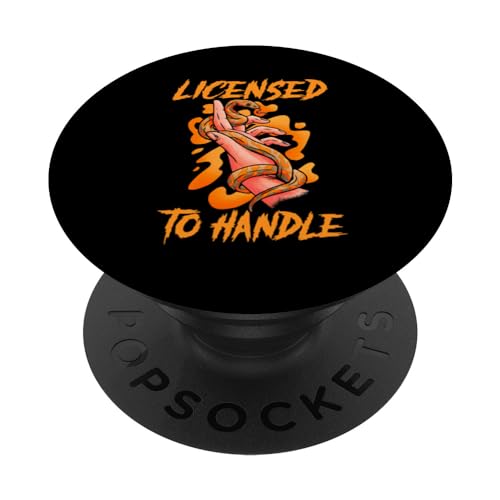 Snake Handling Gloves Reptile Herpetology Snake Handler PopSockets Standard PopGrip - style: Standard