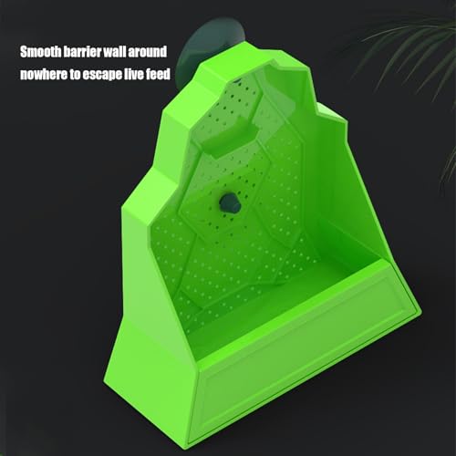 Reptile Feeder Reptile Feeding Dish | Tank Accessories, Anti-Escape Hunting Bowl for Chameleon Frog Snake Spider Amphibian Tortoise Gecko