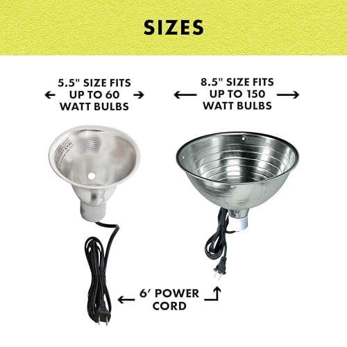 Zilla Silver Reflector Domes 5.5 Inches - size: 5.5 Inch