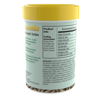 Tetra ReptoMin Floating Food Sticks, 1.59 ounces/45 Grams, Soft Stick Food Formulated for Aquatic Turtles. - size: 1.59 Ounce (Pack of 1)