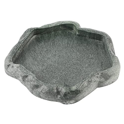 ANGGREK Incubation suppliespet Dish for Lizards Reptile Bowl Large Russian Tortoise Water Turtle Food Dishes Bearded Dragon Feeding Medium Snake Shallow Plastic Small Bath 21 by 14 cm (S) - size: Small