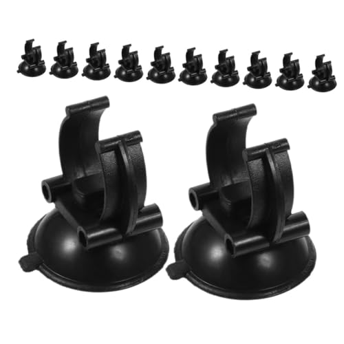 Toyvian 12pcs Aquarium Suction Cups Clips for Airline Tubing Hose Holders and Decorations Material for Secure Installation Fish Tanks and Reptile Habitats