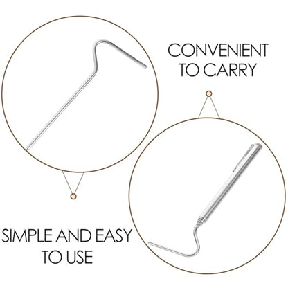 DOITOOL Collapsible Stainless Steel Snake Catcher Tool with Telescopic Design for Safe Handling Portable Reptile Grabber Snake Grabber Kit for Outdoor Survival