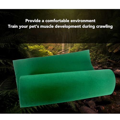 Yosoo Reptile Carpet Terrarium Liner Reptile Mat for Lizard Terrarium Bedding with Washable Reusable Polyester for Snakes Tortoises Lizards (100 * 40cm) - size: 100*40cm