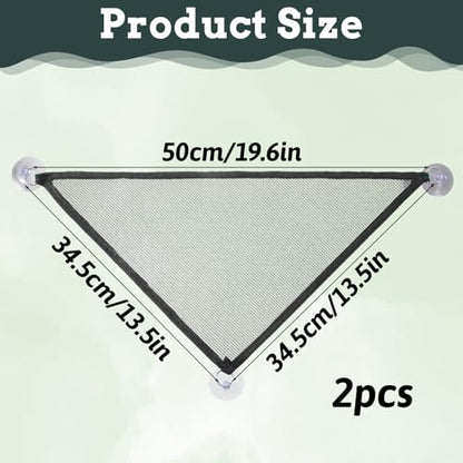 Reptile Hammock 2 Pcs Bearded Dragon Hammocks Mesh Breathable Reptile Hammock for Lizard, Leopard Geckos, Ball Python, Geckos, Anoles, Snakes, Chameleon, Black