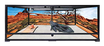 Carolina Custom Cages, 48Lx24Wx18H Extra-Long Deep Terrarium; Easy Assembly - size: 48Lx24Wx18H