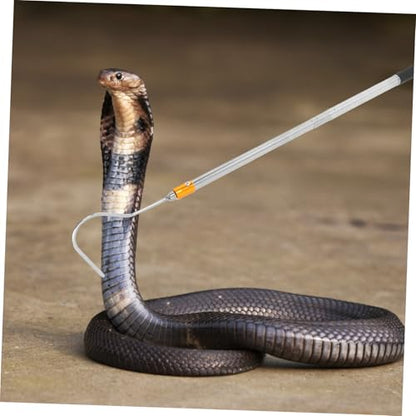 Stainless Steel Telescopic Snake Hook Adjustable Retractable Snake Catching Tool for Reptile Handling Collapsible Animal Catch Pole