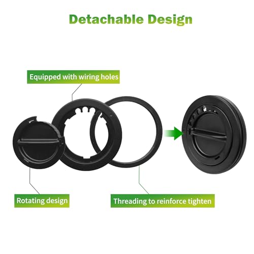Adjustable Cable Pass 3inch Hole Grommet Wire Organizer Up to Works for 8mm Thickness Board-Reptile Terrarium Cable Management Solution-8pcs - size: 8 pcs