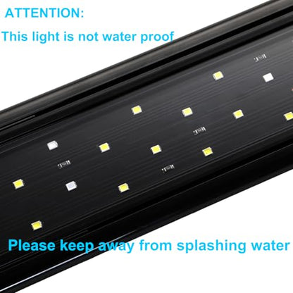 AQUANEAT LED Aquarium Light Full Spectrum 17 Inch Light Body with Extendable Brackets for 18 Inch to 24 Inch Fish Tank Light Fresh Water - size: 18"-24"