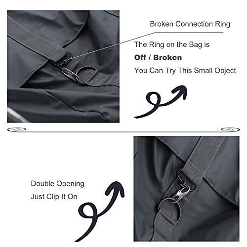 Zpsolution Double Small Carabiner Clips - Zipper Clip Theft Deterrent - Securing Pulls Closed - Zipper Pull Replacement - color: 4 Black