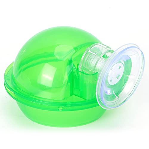 Pssopp Suction Cup Reptile Feeder with Easy Release Knob and Escape Proof Design for Geckos Snakes Lizards Spiders Live Fodder Container Feeder Dish