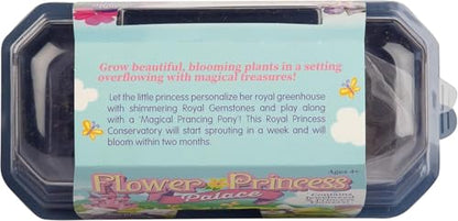 Grow Your Own Flower Princess Palace Terrarium Starter Kit - Blooming Jewelweed & Princess Flowers, Includes Pony, Royal Gems & Complete Supplies to Start Growing in a Week - style: Flower Princess Palace