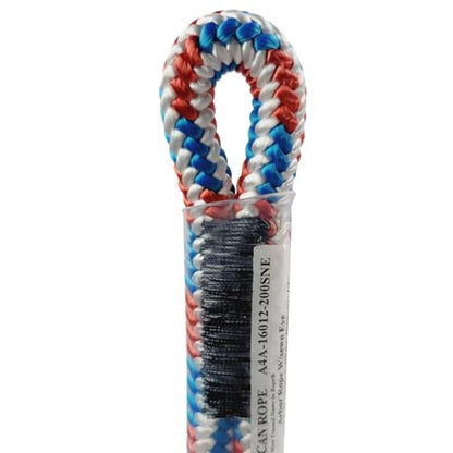 Pelican Arborist-16 Strand 12.7 mm (1/2 inch) Arborist - 7000 lbs Breaking Strength - Static Climbing Rope Used for Arborists - 120 ft - Plain End
