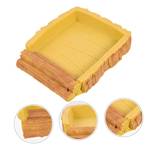 Abaodam Turtle Aquarium Kit Feeding Dish Lizard Terrarium Reptile Terrariums Pet Food Feeder Water Storage Container