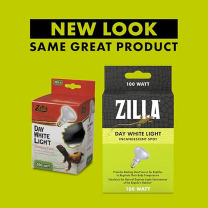 Zilla Incandescent Spot Bulbs Day White 100 Watts - size: Pack of 1, style: Day White (100W)
