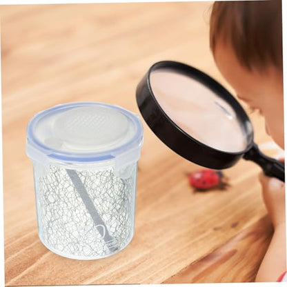 DECHOUS Feeding Container Durable Mantis Breeding Box with Transparent Design for Reptiles Pets and Insect Habitat Showing