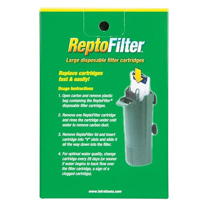Tetra Large ReptoFilter Filter Cartridges (3 Count, Pack of 48) - size: 3 Count (Pack of 48), style: Large