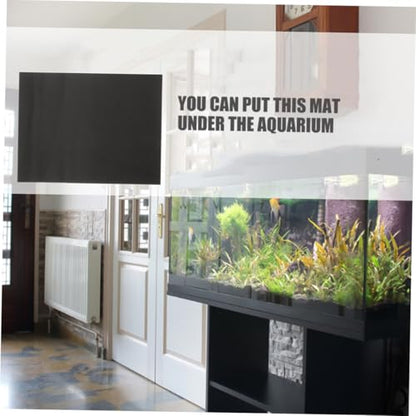 GANAZONO 2pcs Thickened Nonslip Fish Tank Mat Aquarium Cushioning Pad for Bottom Support Easy to Cut for Reptile Fish Tanks