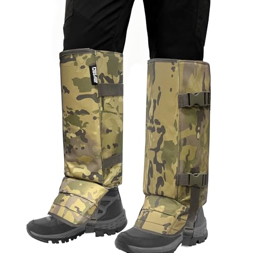Snake Gaiters Leg Guards, Waterproof Snake Guards, Adjustable Snake Bite Protection for Lower Legs, Snake Chaps for Men & Women, Snake Proof Gaiters for Hunting,Outdoor and Farm Working - color: Cp Camo