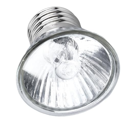 75W Reptile Heat Lamp Basking Light Bulb Energy Efficient Safe Calcium Vitamin D Lighting for Turtles Lizards Terrarium