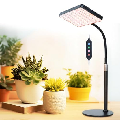 FECiDA Bonsai Grow Light, Table Grow Lights for Seed Starting, Seedlings | UV-IR Full Spectrum, 5 Modes 4/8/12/16/20 Hr Timer, 25 Watt Power Draw, 16"-24" Height Adjustable - size: TableTop-1Head-25W-Timer