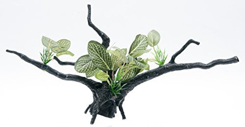 Penn-Plax Green Leaf Driftwood Plant - for Aquariums and Terrarium Décor