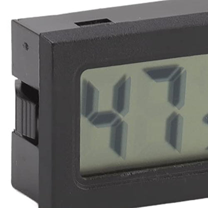 Digital Thermometer Hygrometer, High Accuracy Fast Refresh LCD Humidity Temperature Monitor for Cigar Humidor Reptile Tank Plastic Mini 1 Pack