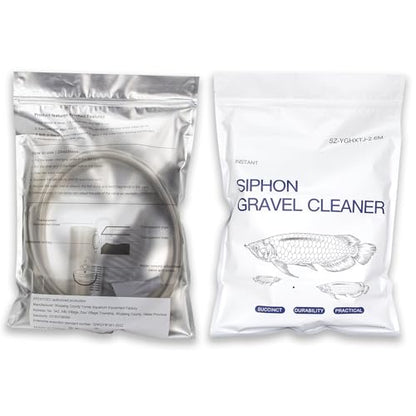 Essential Fish Tank Cleaning Tools, Achieve a spotless aquarium with the 8.5' fish tank cleaner, aquarium vacuum, Gravel Vacuum and Siphon Pump - size: 1 Count (Pack of 4)