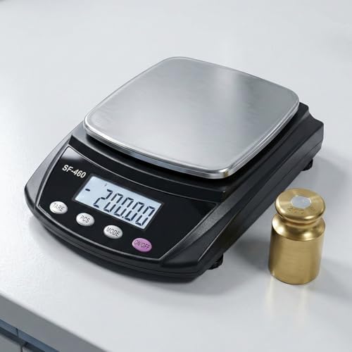 Digital Lab Scale 600g x 0.01g Accuracy Laboratory Balance (Black) - color: Black